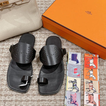 Hm Hera Sandal Black Cowhide 544538