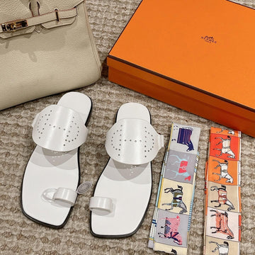 Hm Hera Sandal White Cowhide 544539
