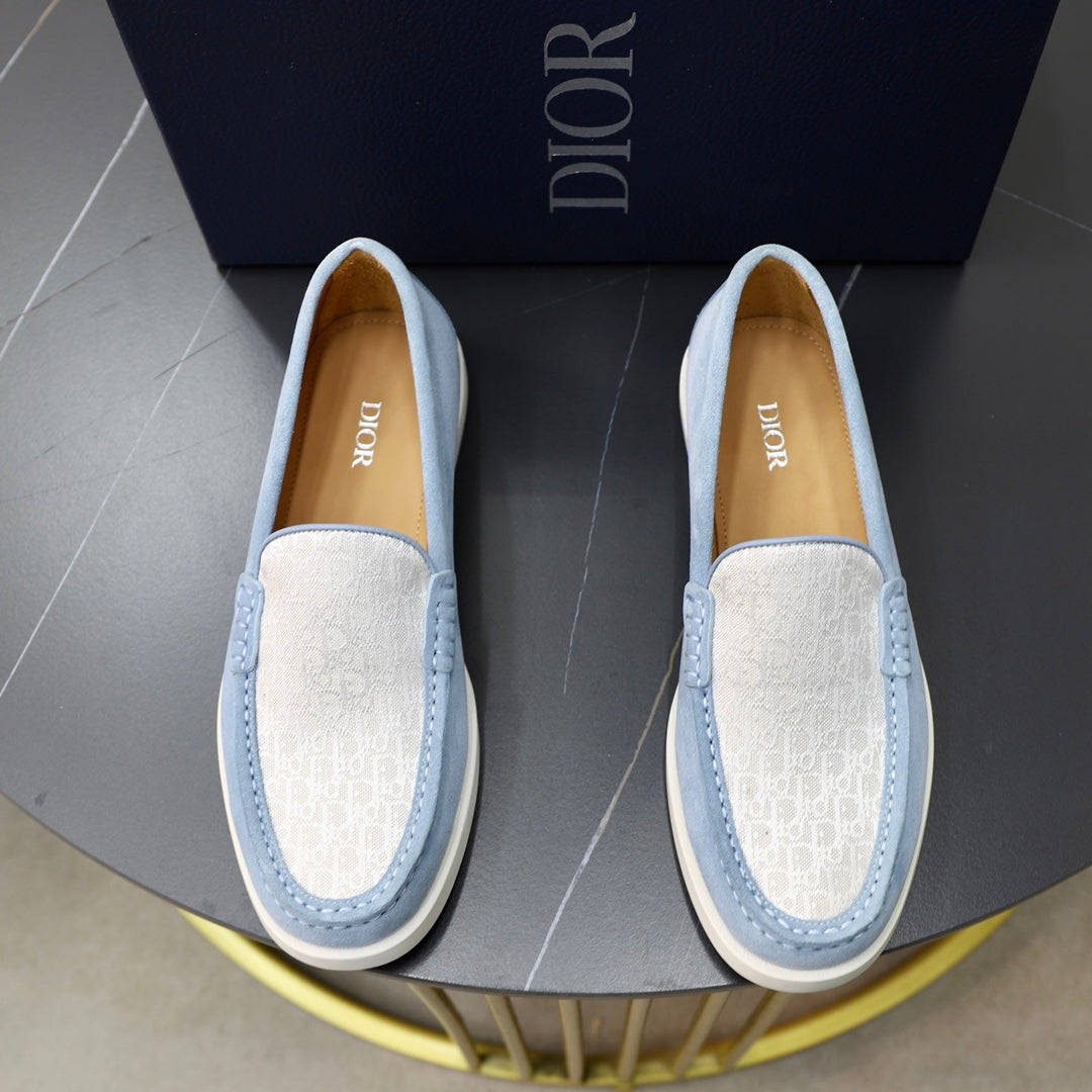 CD Granville Basic Loafer Light Blue-Gray Jacquard