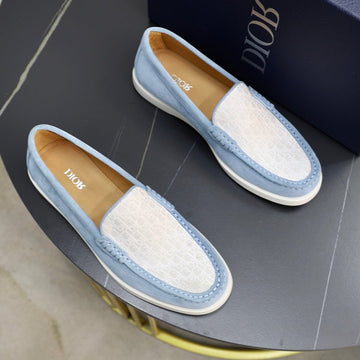 CD Granville Basic Loafer Light Blue-Gray Jacquard