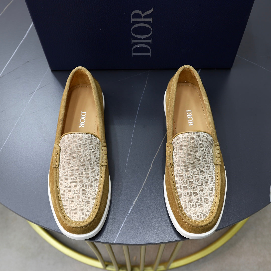 CD Granville Basic Loafer Flax-Beige Jacquard