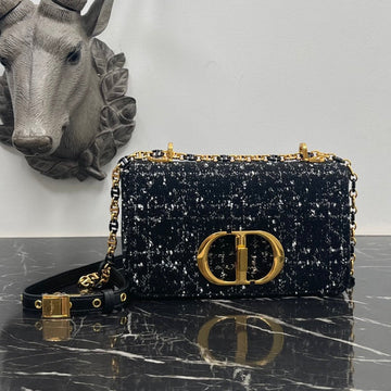 Small Caro Bag 20 Black Cannage Tweed