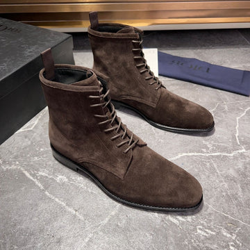 CD Jump Lace-Up Boot Brown Suede