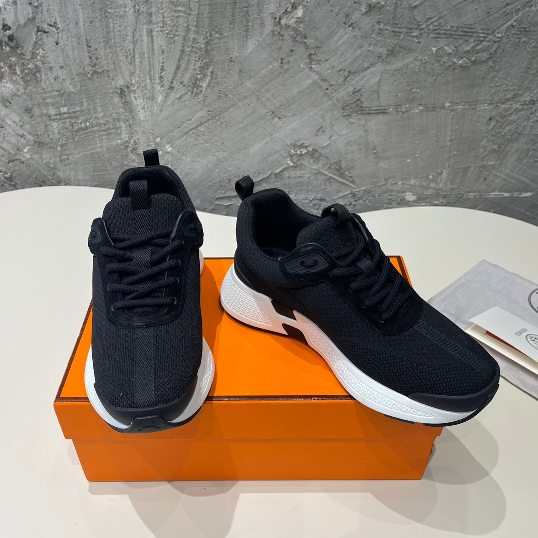 Heros Sneakers Black Goatskin