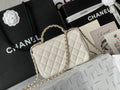 CC MINI 18 FLAP BAG IN WHITE LAMBSKIN Bags Bible