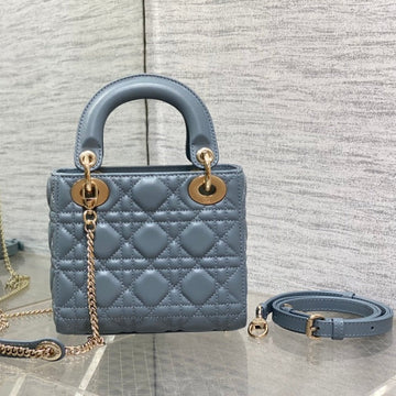 Mini Lady 17 Raf Blue Lambskin
