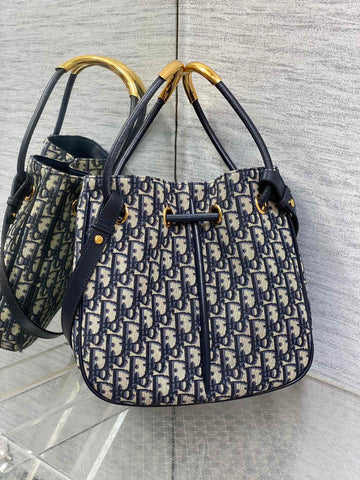 Meidum CD Nolita 27CM Blue Oblique Jacquard