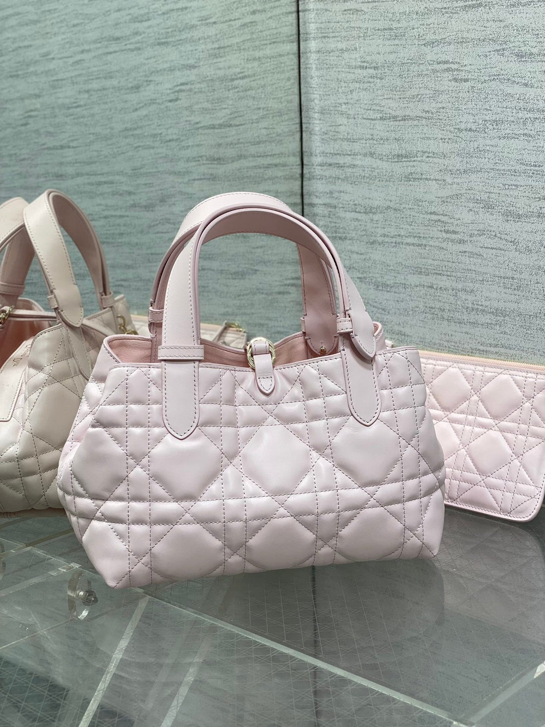 Always Mini 23 Bag In Light Pink Macrocannage Calfskin