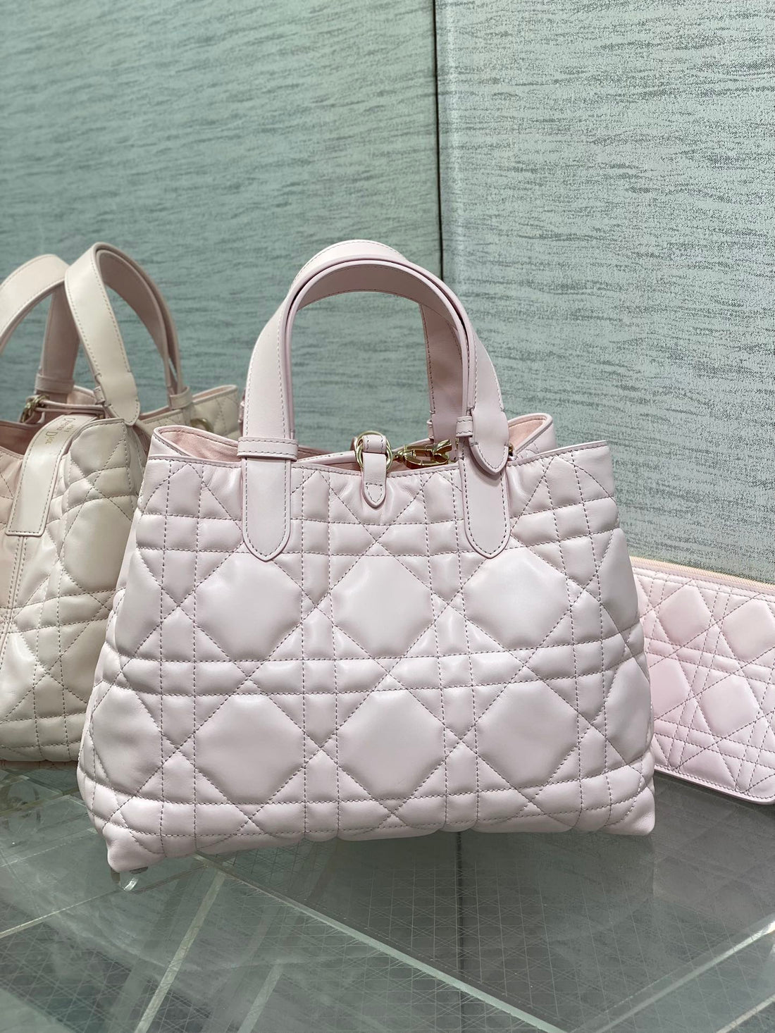 Always Medium 28 Bag In Light Pink Macrocannage Calfskin