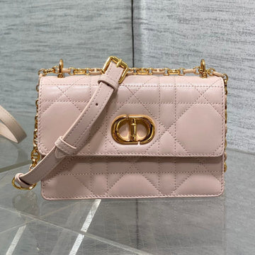 Miss Caro Mini 17 Bag In Lemonade Pink Macrocannage Lambskin