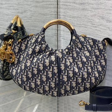 Walk In Purse 36 Bag Blue Oblique Jacquard