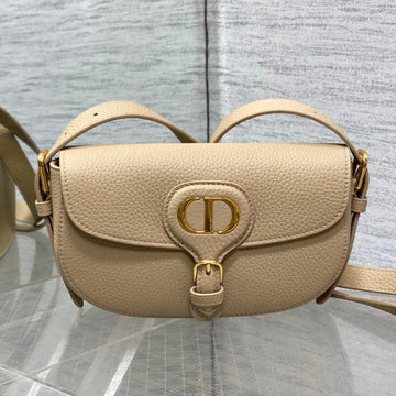 Mini 21 Bobby Bag In Tan Beige Lambskin