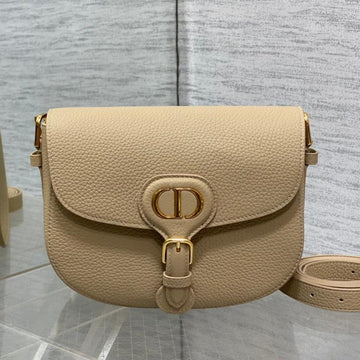 Medium 27 Bobby Bag In Tan Beige Lambskin