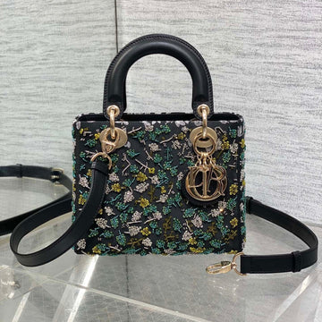 Small 20 Bag Black Lambskin With Shooting Star Embroidery Women 226114
