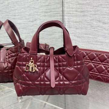 Always Mini 23 Bag In Burgundy Red Macrocannage Calfskin