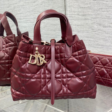 Always Medium 28 Bag In Burgundy Red Macrocannage Calfskin