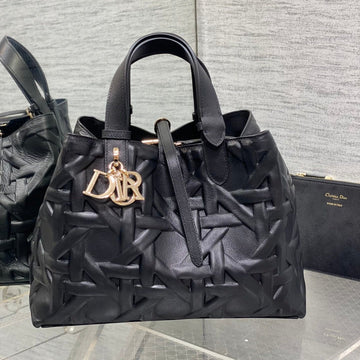 Always Medium 28 Bag In Black Macrocannage Calfskin