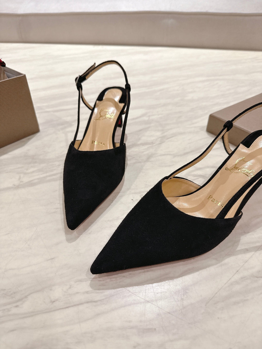Cl 25 Slingback Black Fabric 335148