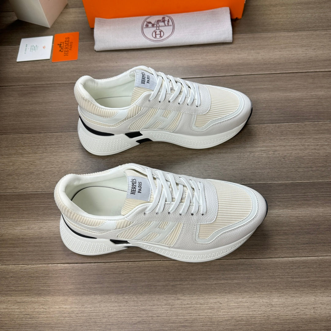 Hm Thick -- Sole Sneaker White Fabric