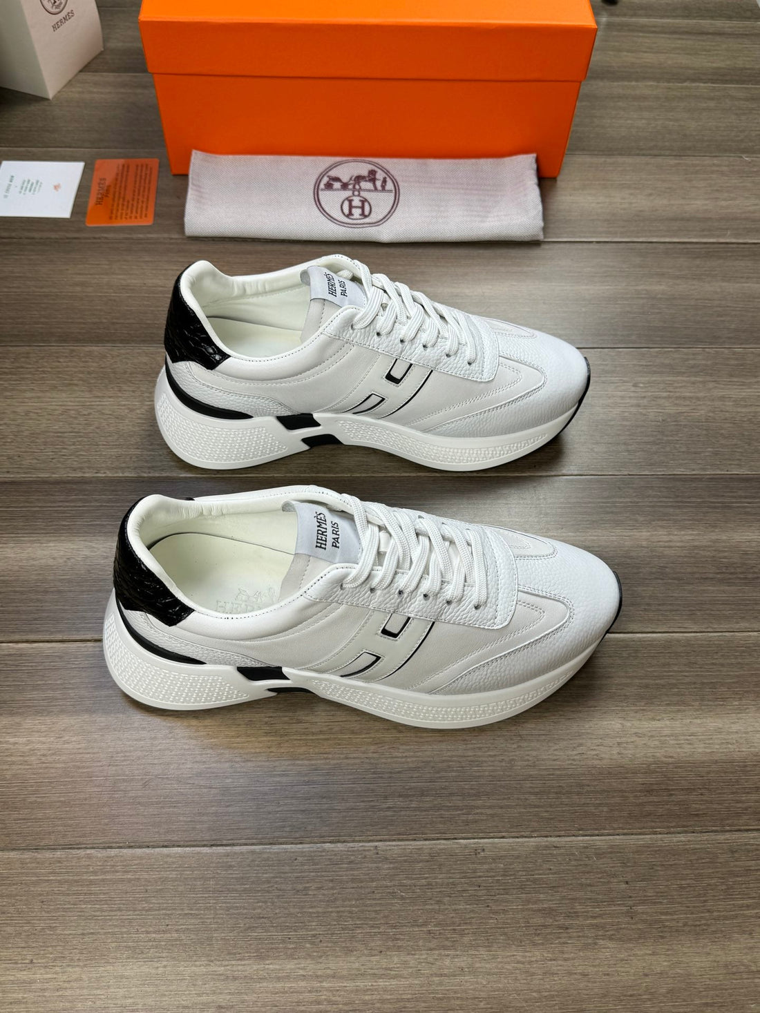 Hm Trail Sneaker White Calfskin