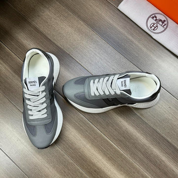 Hm Trail Sneaker Gray Calfskin