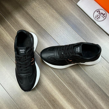 Hm Trail Sneaker Black Calfskin