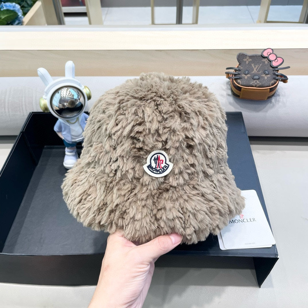 Bucket Hat In Peanut Brown Fleece 435042