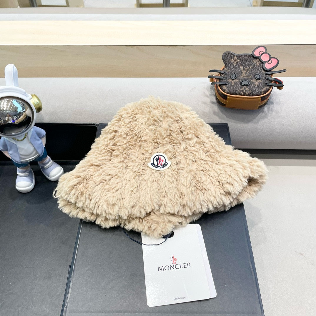 Bucket Hat In Bisque Beige Fleece 435043