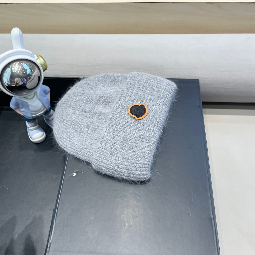 Beanie Hat In Cloud Gray Wool 438127