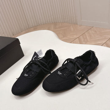 Prada 26S Casual Sneaker Black Canvas 644203