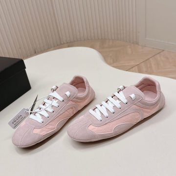 Prada 26SS German Training Light Pink Suede Re Nylon 644206
