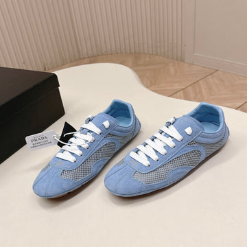 Prada 26SS German Training Light Blue Suede Mesh 644216