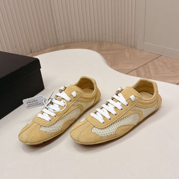 Prada 26SS German Training Brown Suede Mesh 644218