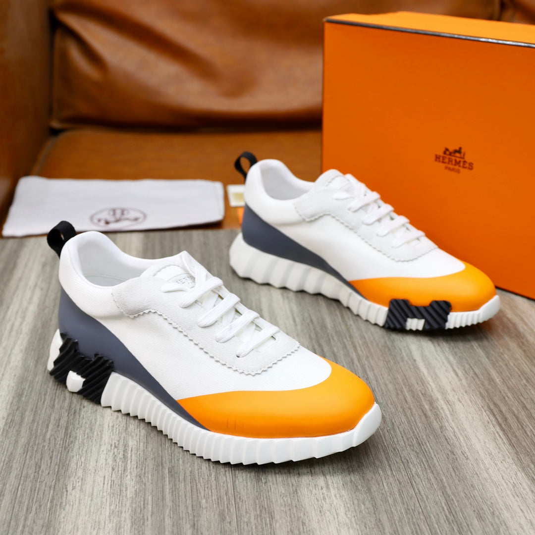 Hm Bouncing Sneaker White And Tiger Canvas