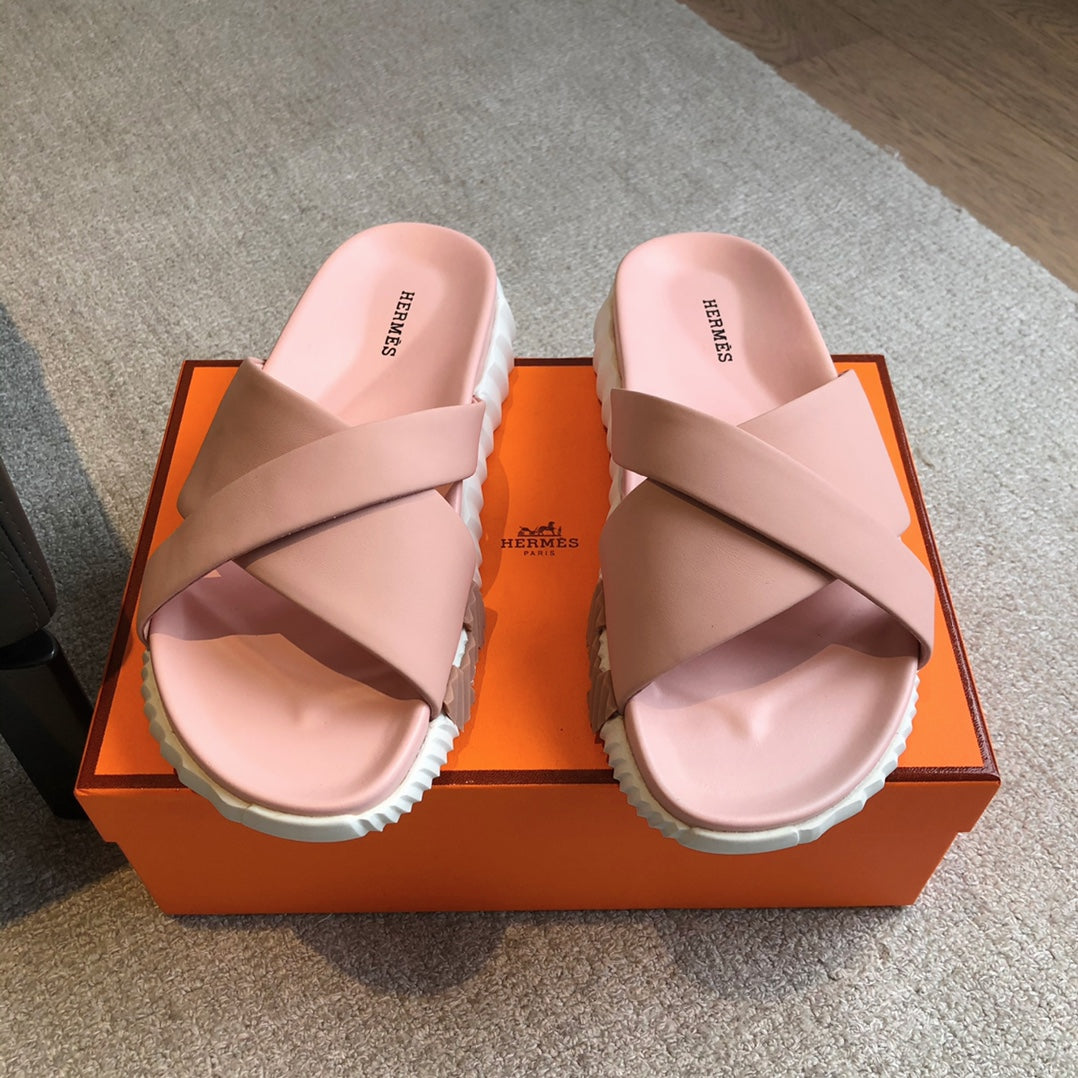 Hm Infra Sandal Baby Pink Calfskin
