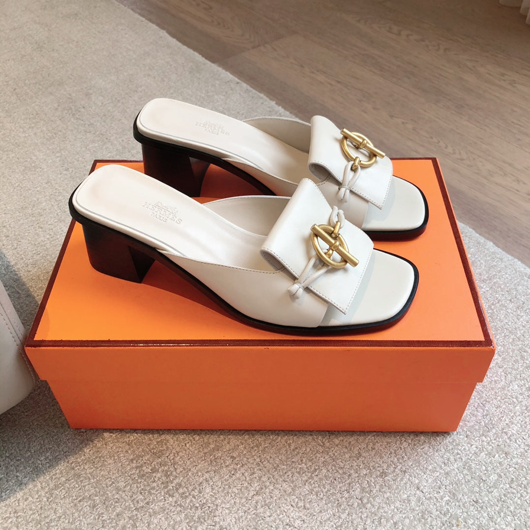 Ilot 45 Sandal White Calfskin