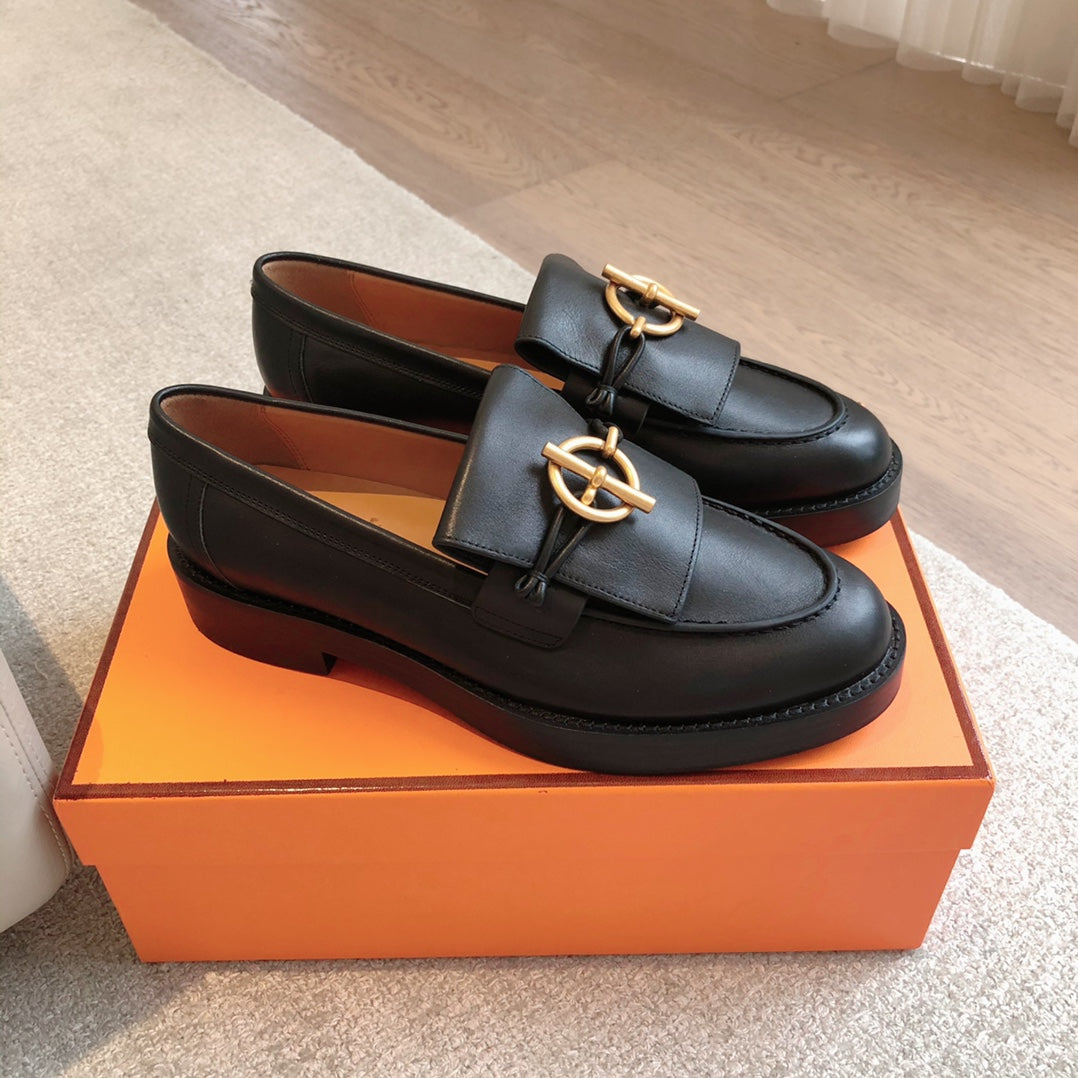 Impact Loafer 25 Black Calfskin