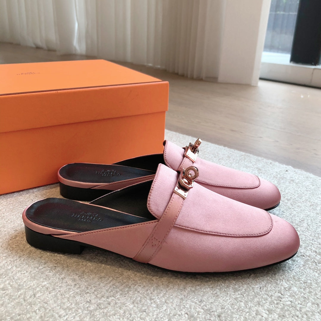 Hm Oz Mule Pink Suede 756851