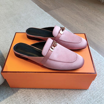 Hm Oz Mule Pink Suede 756851