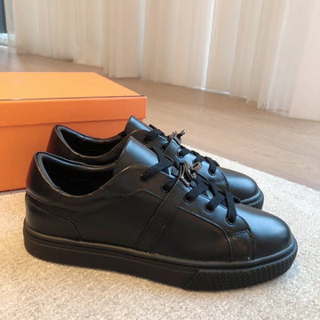 Hm Day Sneaker Glossy Black Lambskin 970894