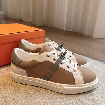 Hm Day Sneaker White Mix Brown Lambskin 970889