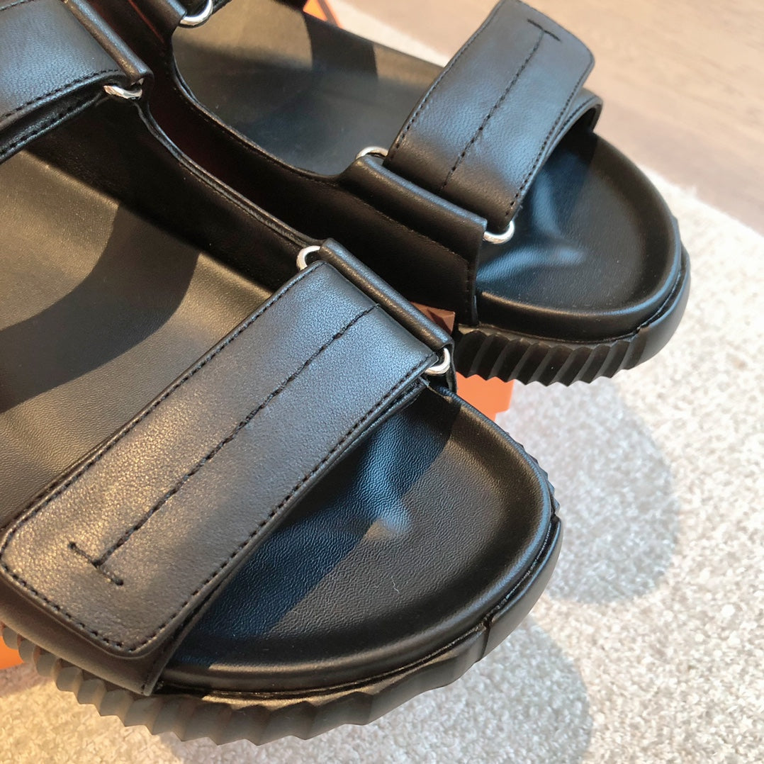Hm Junior Sandal Black Lambskin 970904