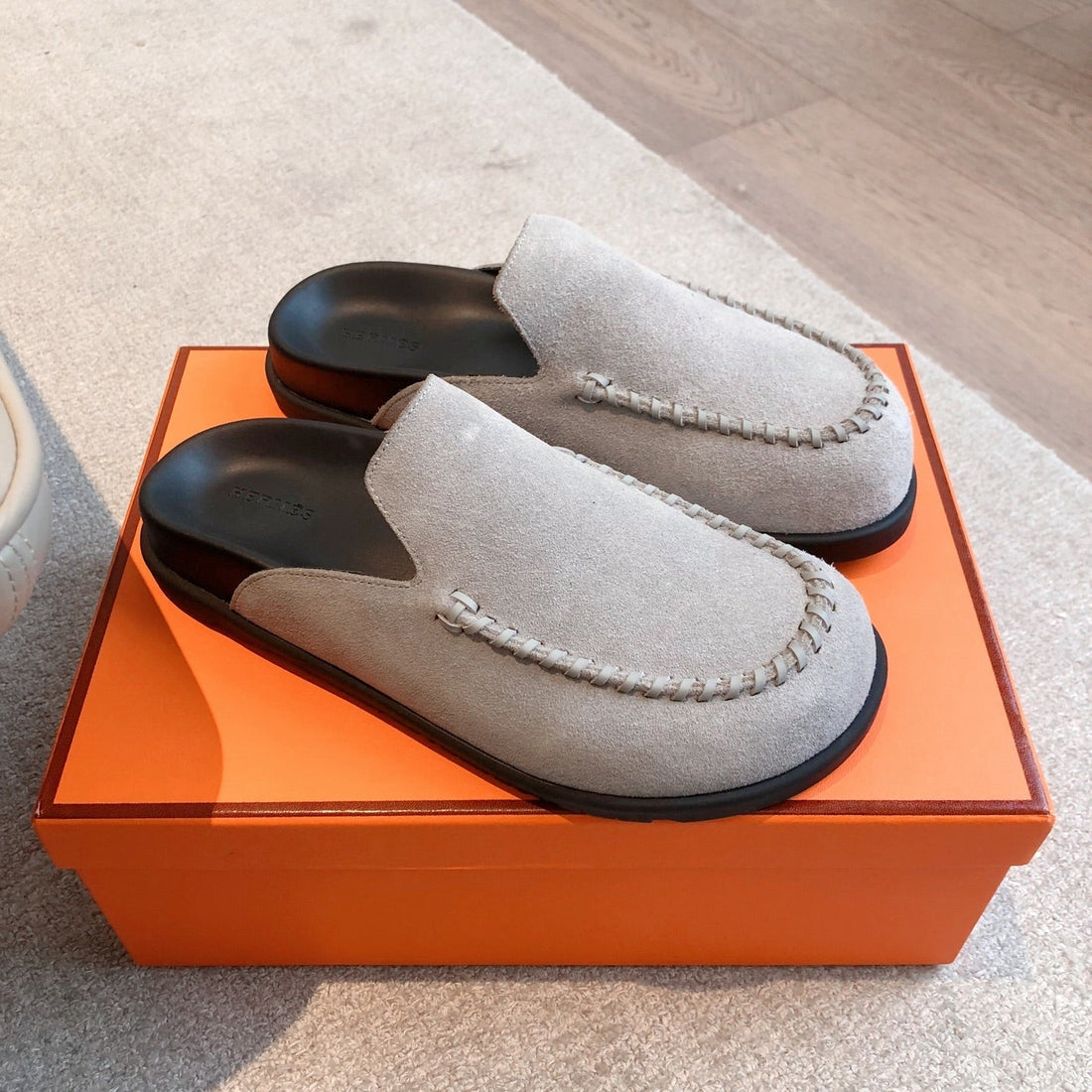 Hm Men's 25 Johan Mule Grey Suede 582078