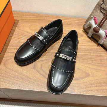 Hm Destin Loafers Black Cowhide 526184