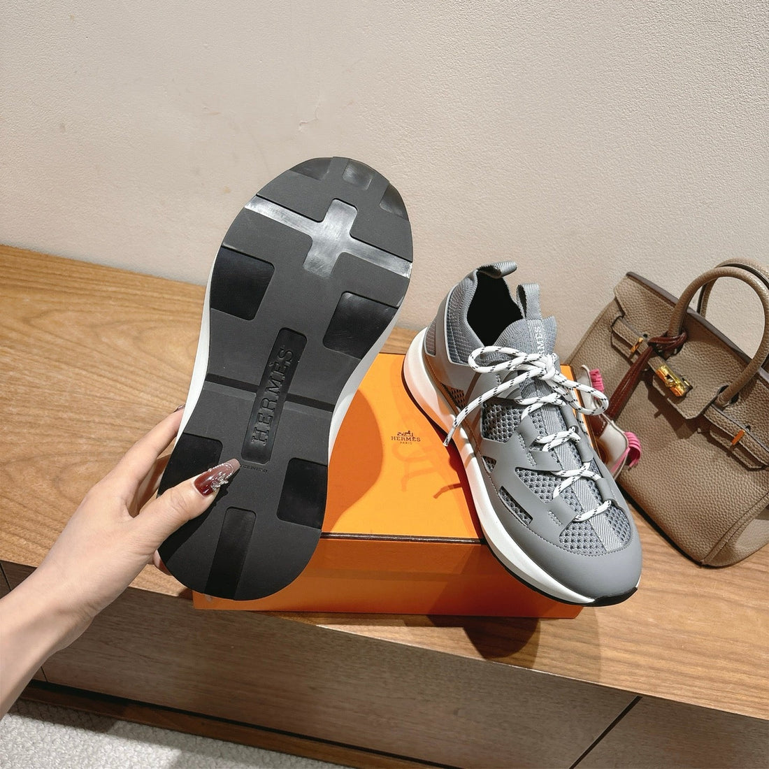 Hm 25 Katana Sneaker Grey Calfskin 353498