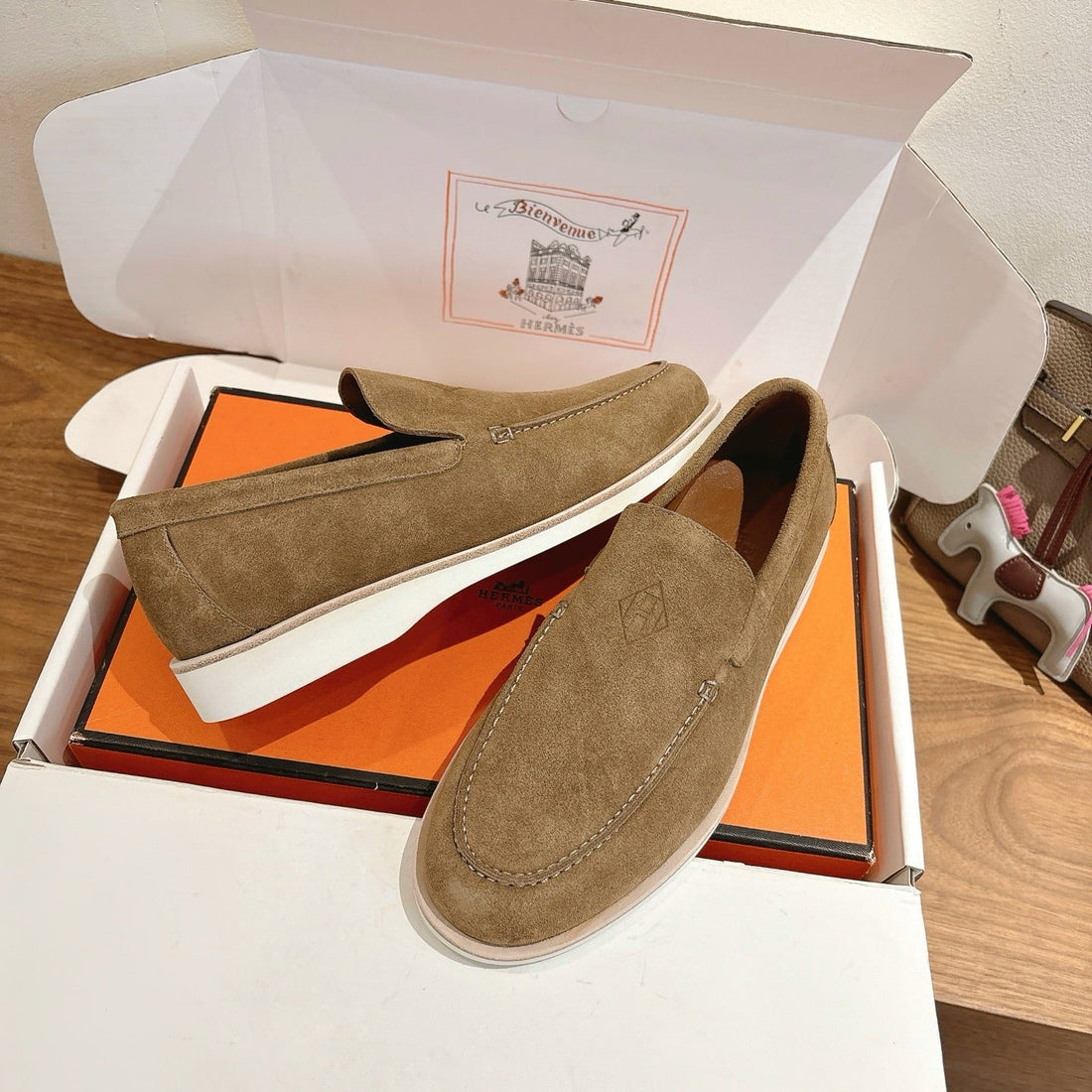 Hm Impact Loafers Golden Brown Suede 526166