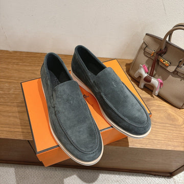 Hm Impact Loafers Granite Gray Suede 526167