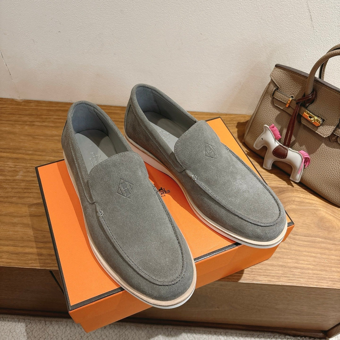 Hm Impact Loafers Grey Suede 526168