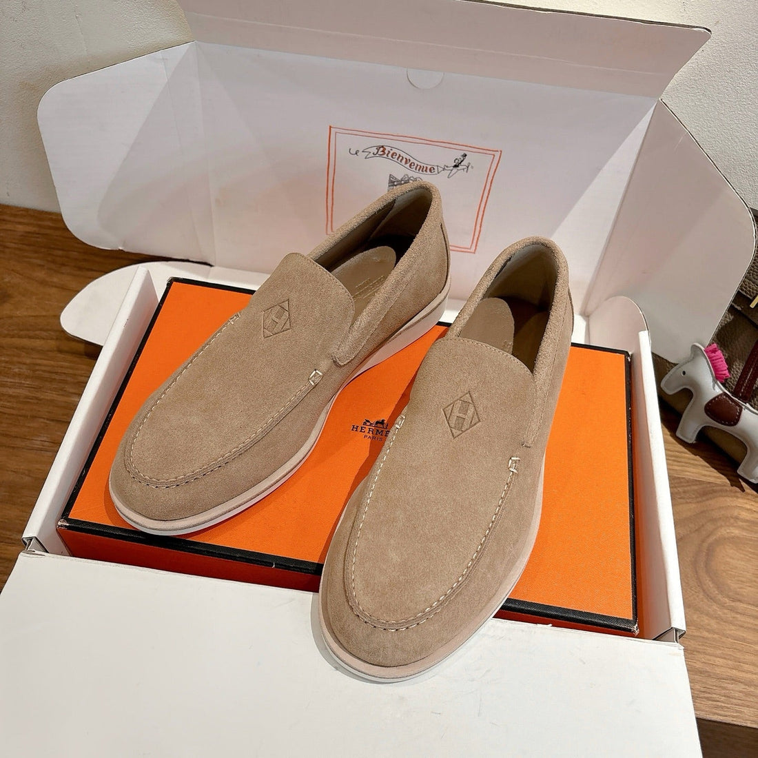Hm Impact Loafers Camel Suede 526172