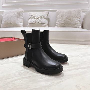 Cl 25C Chelsea Booty Lug Black Calf Leather 167667